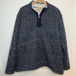 Orvis Sherpa Lined Quarter Zip Sweater